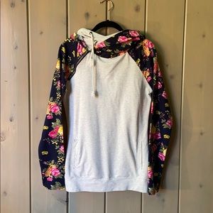 Ampersand Avenue lightweight double hoodie